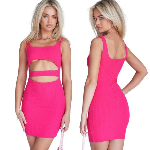 Princess Polly Runaway Pink Mini Dress (4) - Picture 1 of 9
